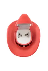 Barrel Racing Earrings w/ Cowboy Hat Gift Box