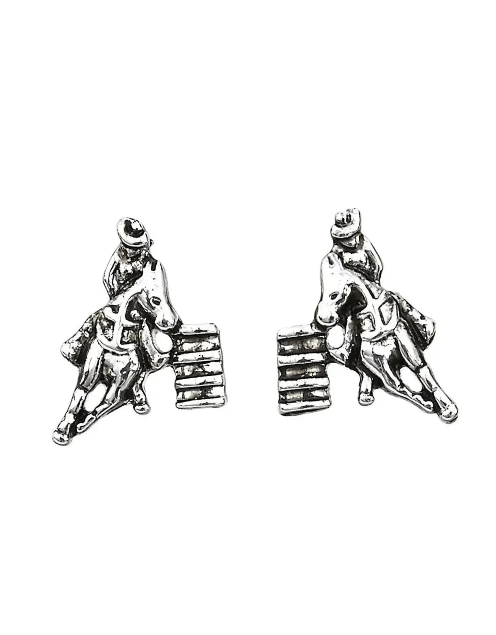Barrel Racing Earrings w/ Cowboy Hat Gift Box