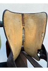 Victor Equitation Saddle with Real Silver 16" Seat 7" Gullet