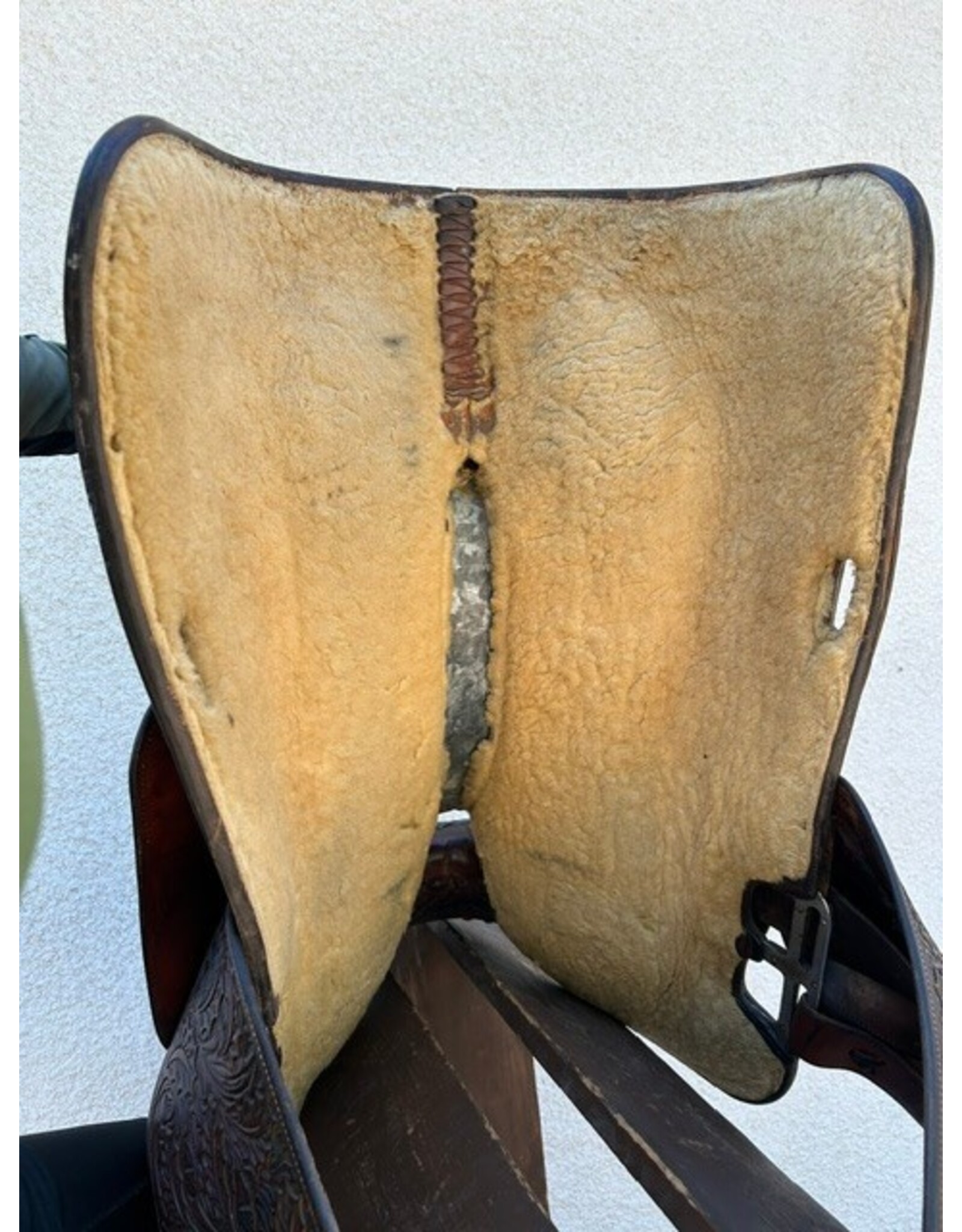 Victor Equitation Saddle with Real Silver 16" Seat 7" Gullet