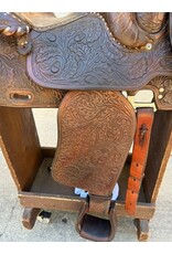 Victor Equitation Saddle with Real Silver 16" Seat 7" Gullet