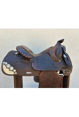 Victor Equitation Saddle with Real Silver 16" Seat 7" Gullet