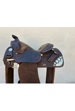 Victor Equitation Saddle with Real Silver 16" Seat 7" Gullet