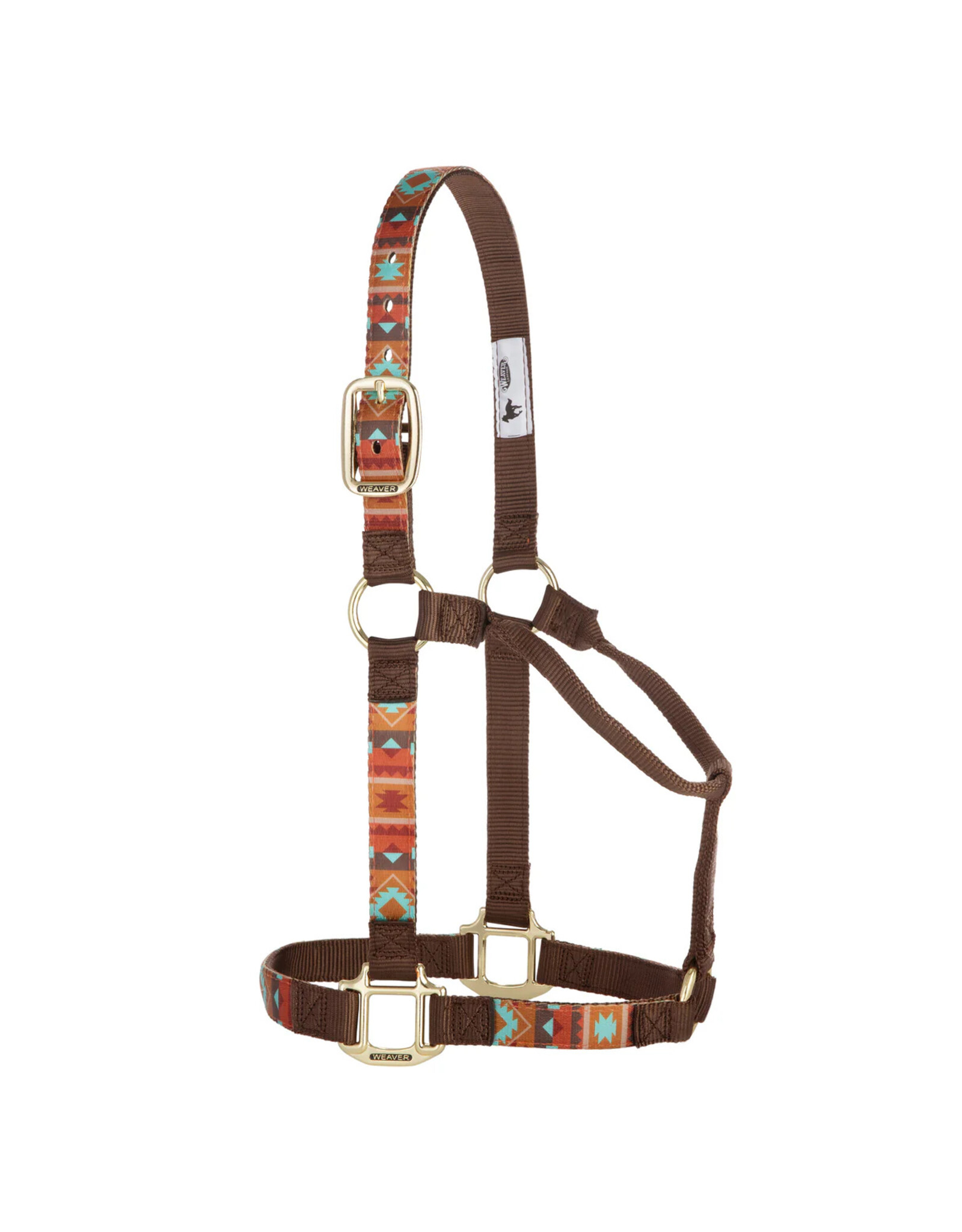 Weaver Non-Adjustable Nylon Patterned Halter 1" Weaver
