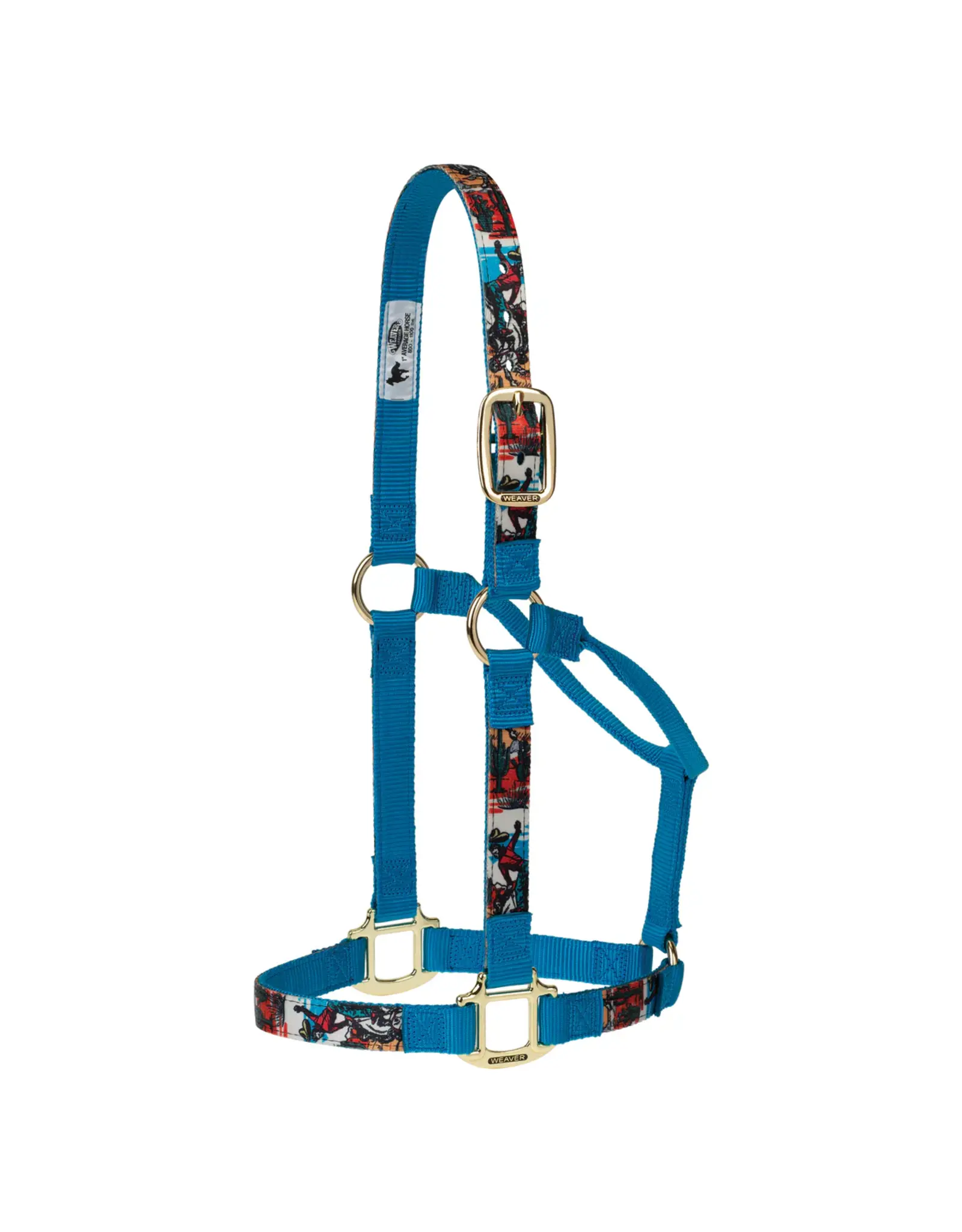Weaver Non-Adjustable Nylon Patterned Halter 1" Weaver