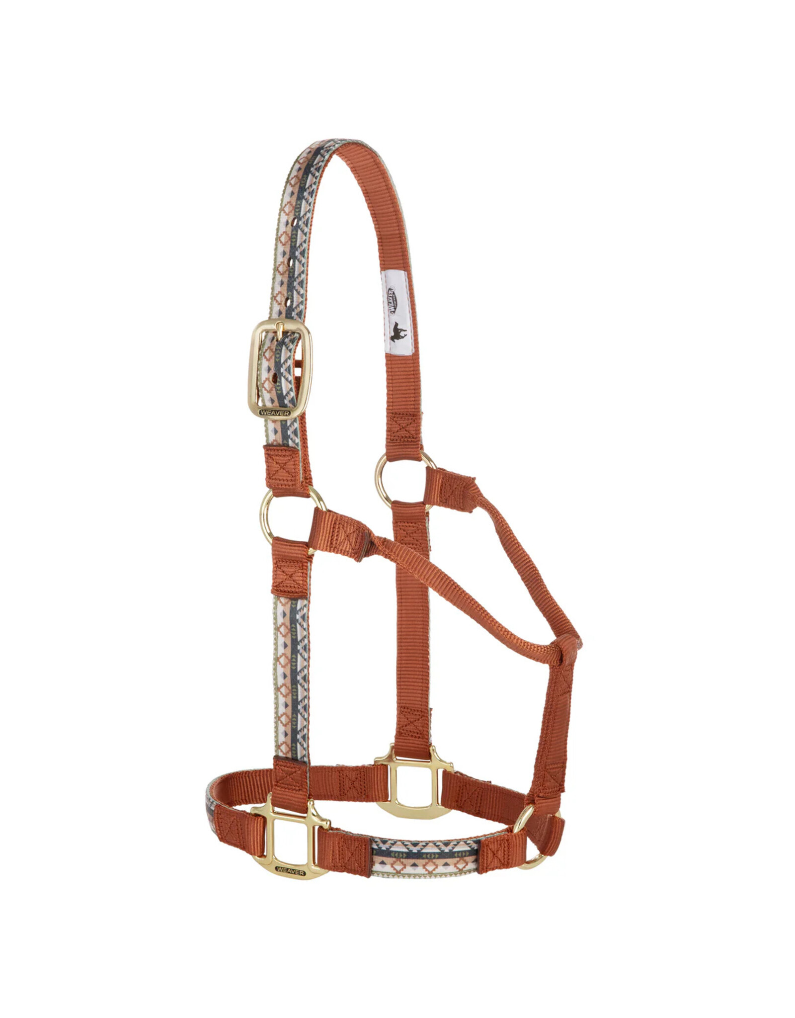 Weaver Non-Adjustable Nylon Patterned Halter 1" Weaver