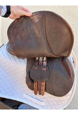 Equipe EK Evo E-Carbon Jump Saddle, 17.5" Seat, Medium tree, Brown, Serial #:20750719