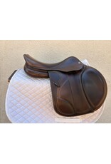 Equipe EK Evo E-Carbon Jump Saddle, 17.5" Seat, Medium tree, Brown, Serial #:20750719