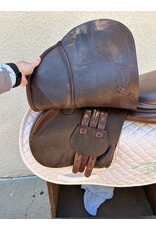 Equipe EK Evo E-Carbon Jump Saddle, 17.5" Seat, Medium tree, Brown, Serial #:20750719