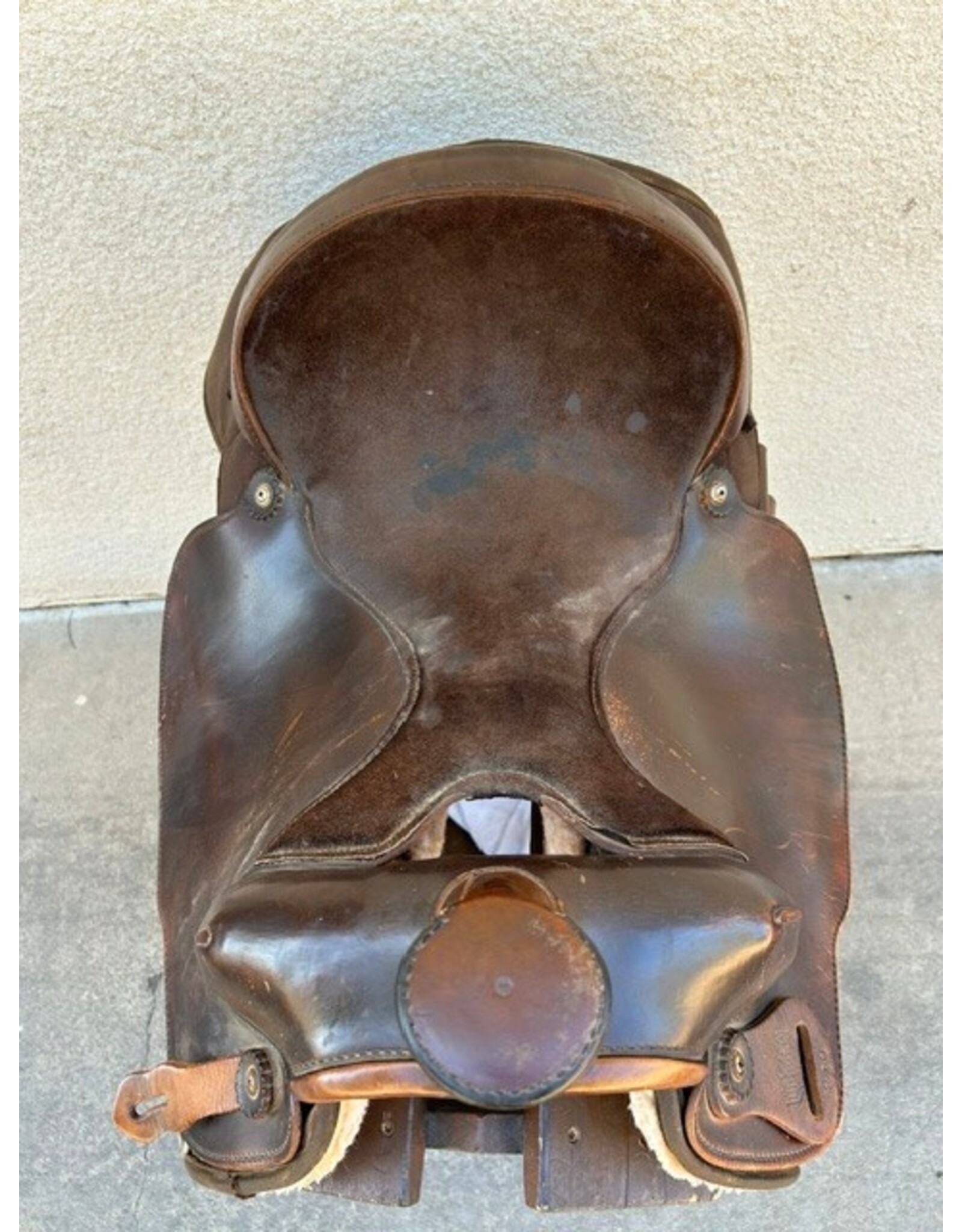 Big Horn '210'  Synthetic Saddle 16" Seat, FQHB