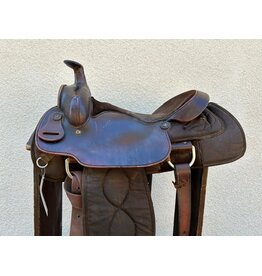 Big Horn '210'  Synthetic Saddle 16" Seat, FQHB