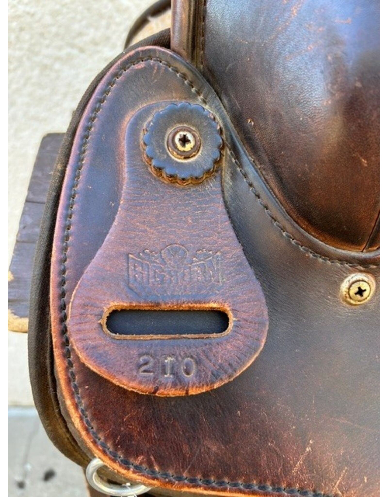 Big Horn '210'  Synthetic Saddle 16" Seat, FQHB