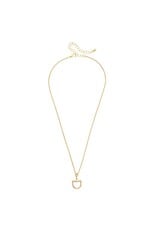Canvas Style Cinnamon Horsebit Necklace in Shiny Gold