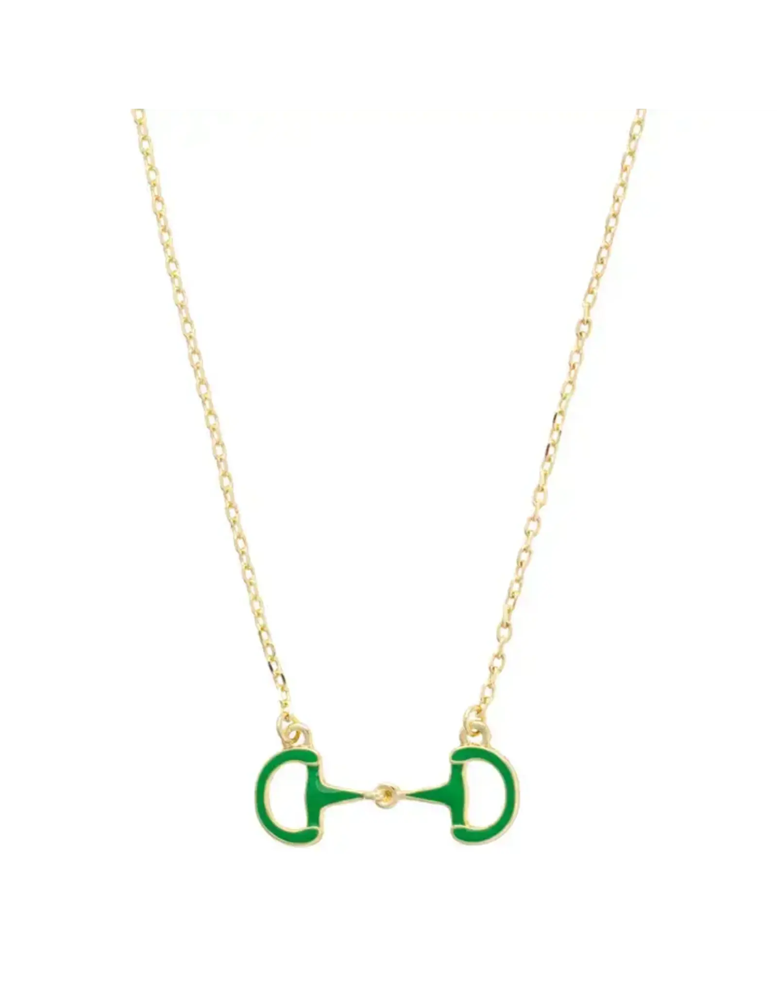 Canvas Style Eclipse Enamel Horsebit Necklace