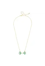 Canvas Style Eclipse Enamel Horsebit Necklace