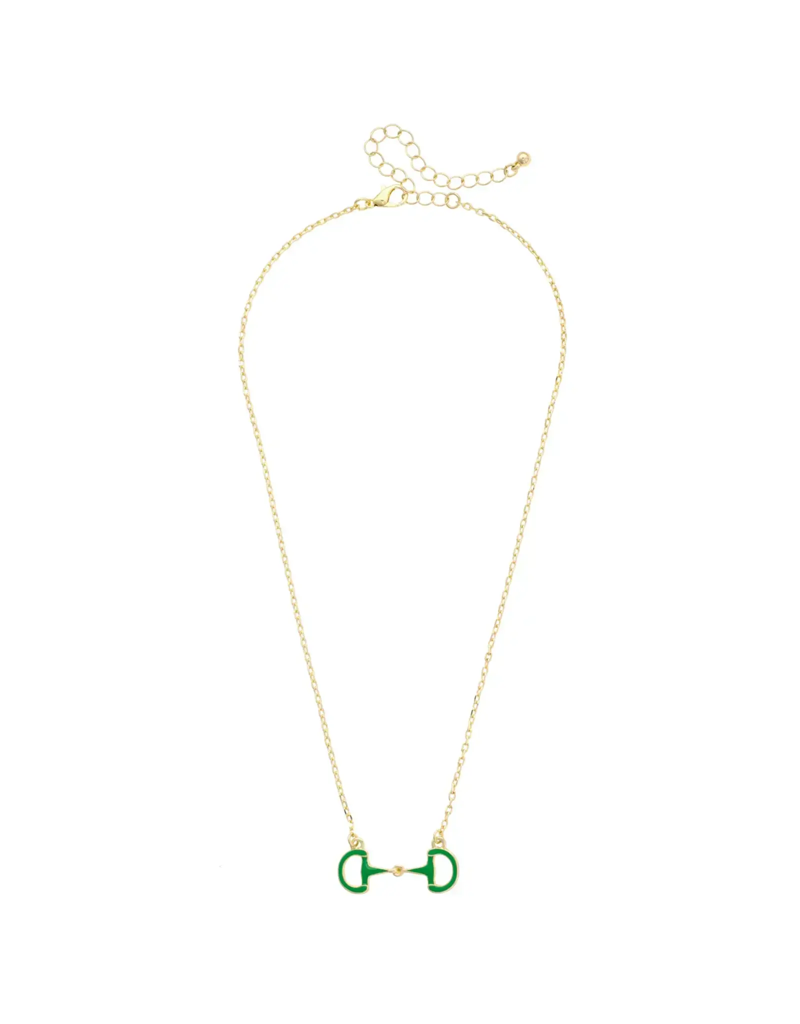 Canvas Style Eclipse Enamel Horsebit Necklace
