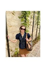 Canvas Style Steer Skull Bandana Bag Charm in Burnt Orange