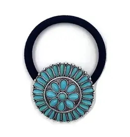 Snowing West Western Style Turquoise Hair Tie