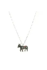 Snowing West Western Donkey Necklace