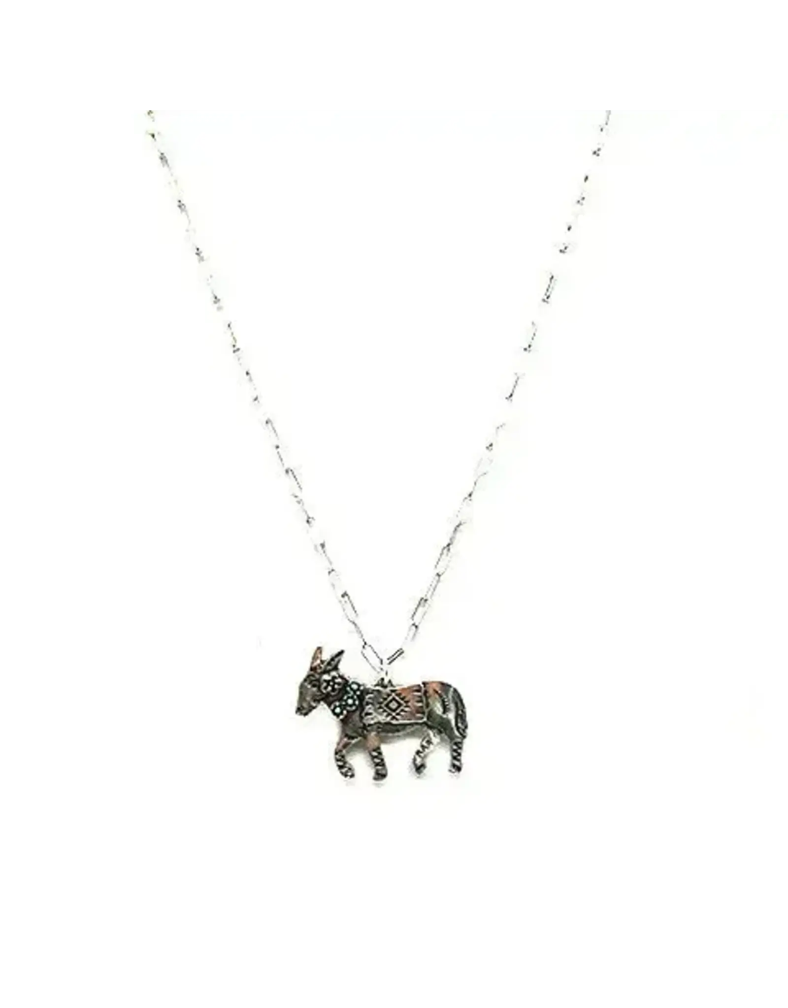 Snowing West Western Donkey Necklace