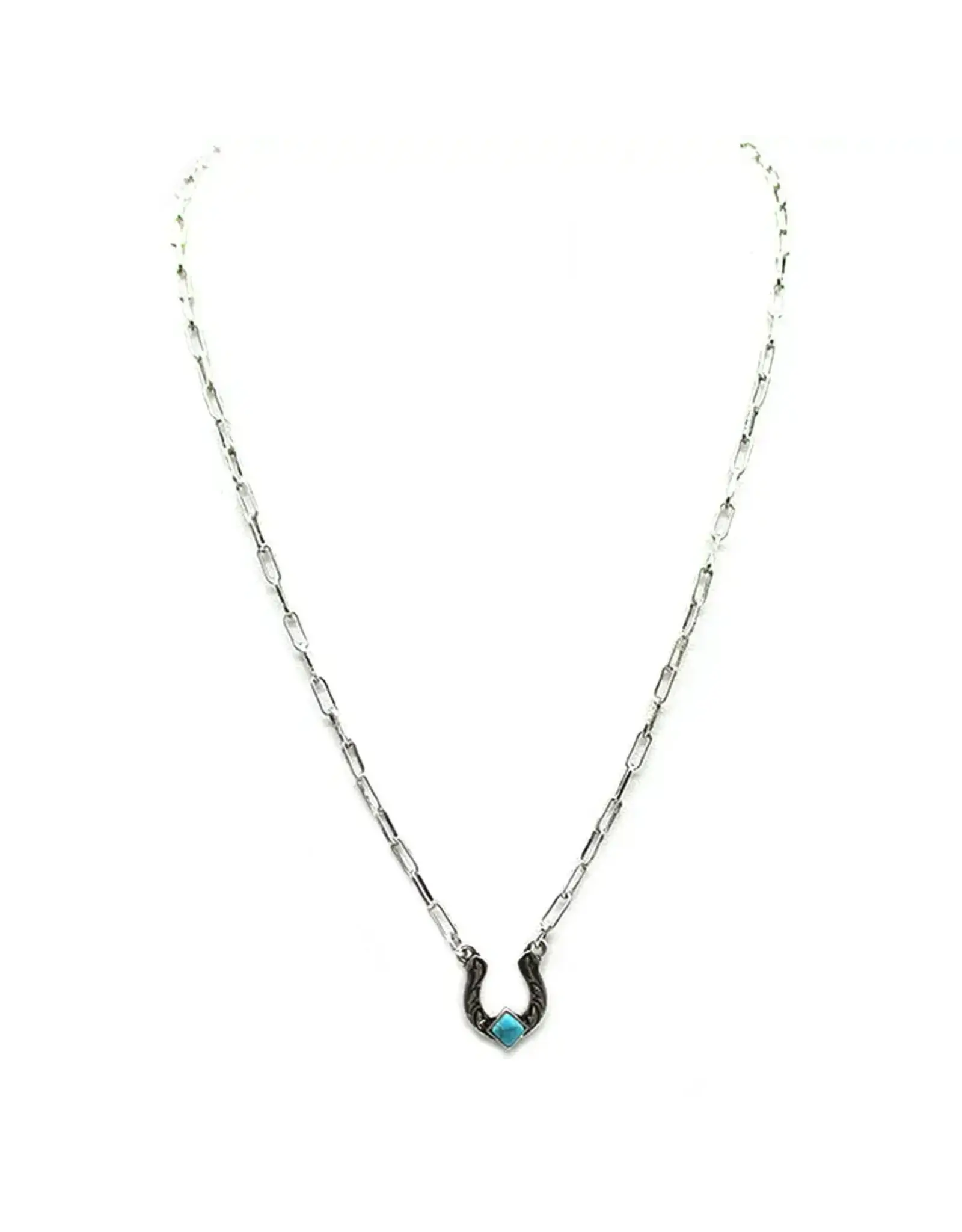 Snowing West Western Horseshoe Necklace