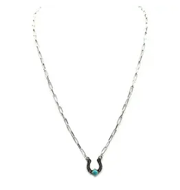 Snowing West Western Horseshoe Necklace