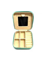 Snowing West Western Pattern Turquoise Concho Jewelry Box