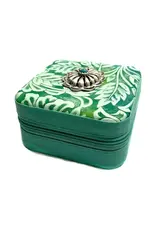 Snowing West Western Pattern Turquoise Concho Jewelry Box