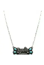 Snowing West Western Ranchin Mama Turquoise Necklace