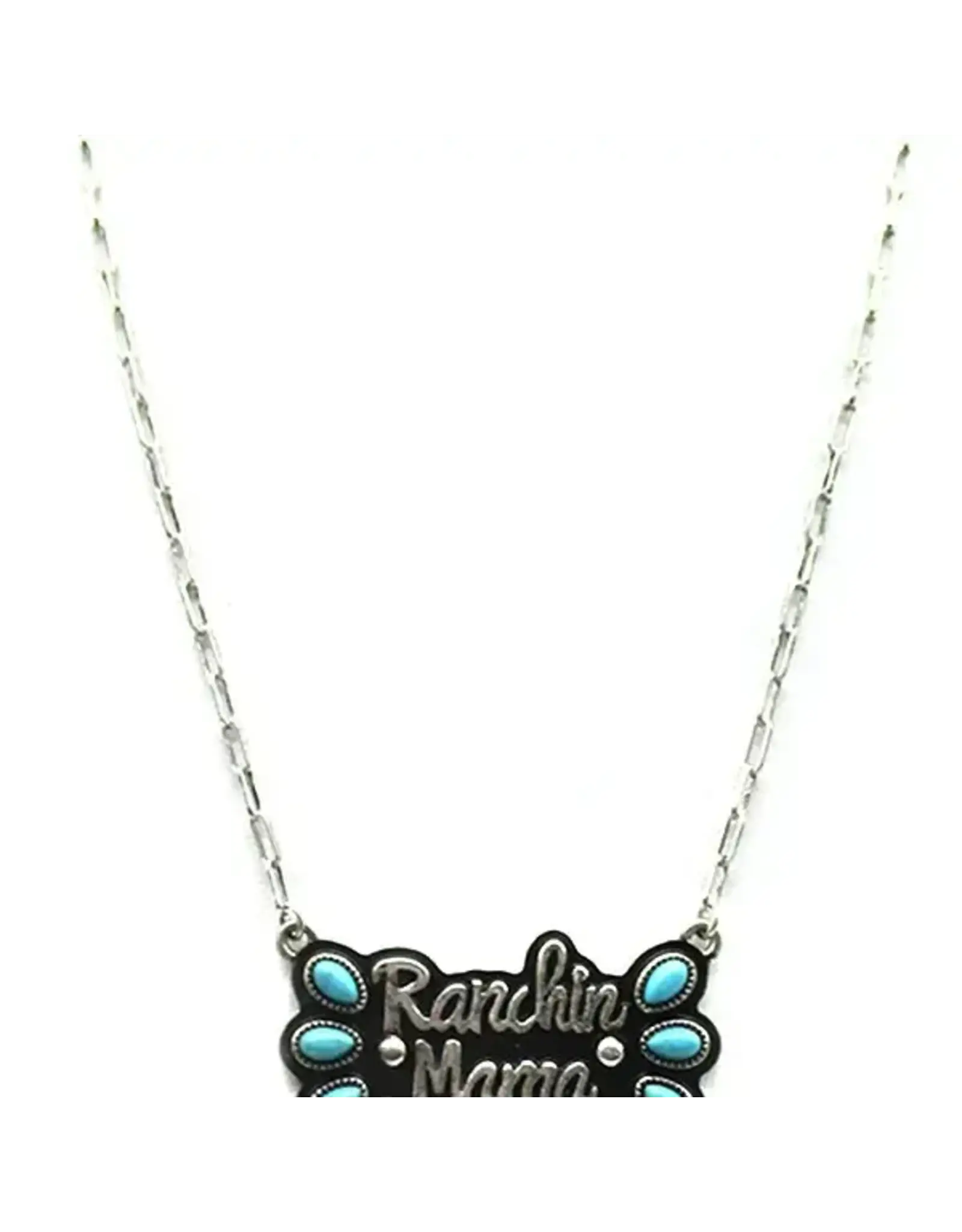 Snowing West Western Ranchin Mama Turquoise Necklace