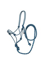 Tough 1 Tri-Color Rope Halter with Lead Horse