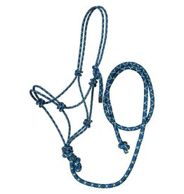 Tough 1 Tri-Color Rope Halter with Lead Horse