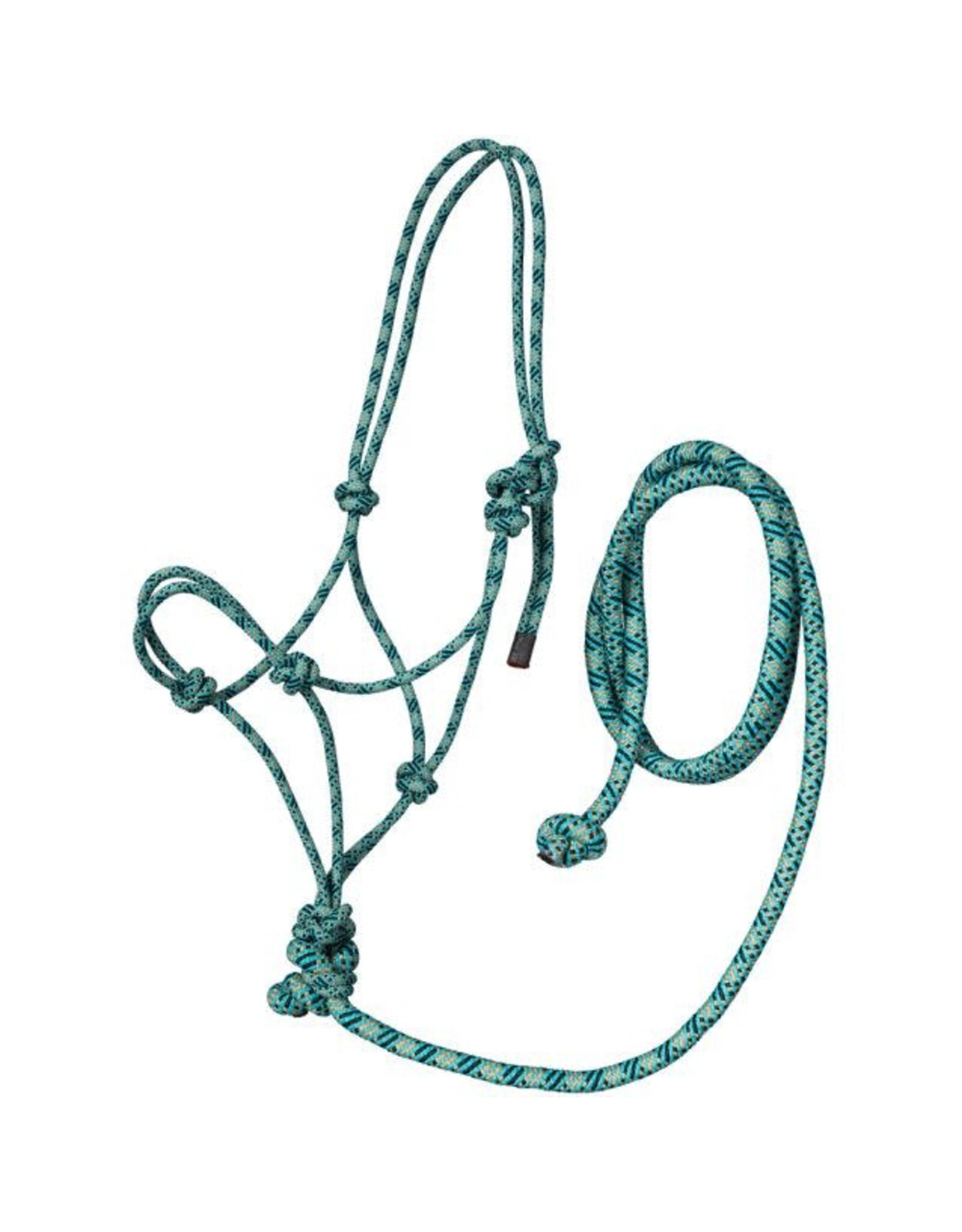 Tough 1 Tri-Color Rope Halter with Lead Horse