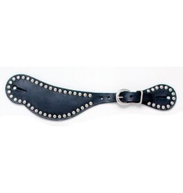 Royal King Leather Spur Straps with Silver Dots