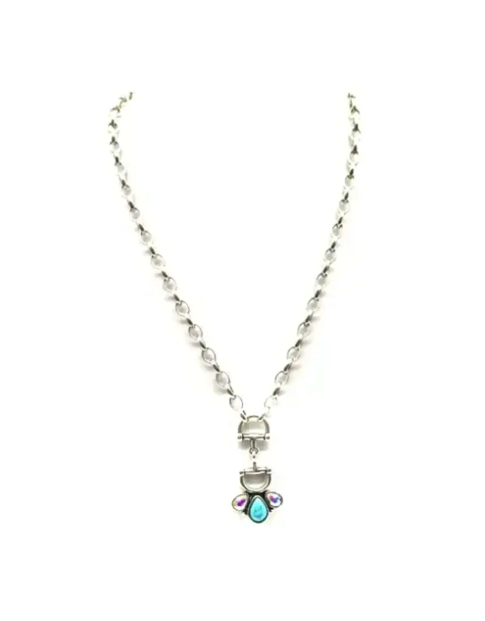 Snowing West Western Snaffle Bit Pendant Necklace