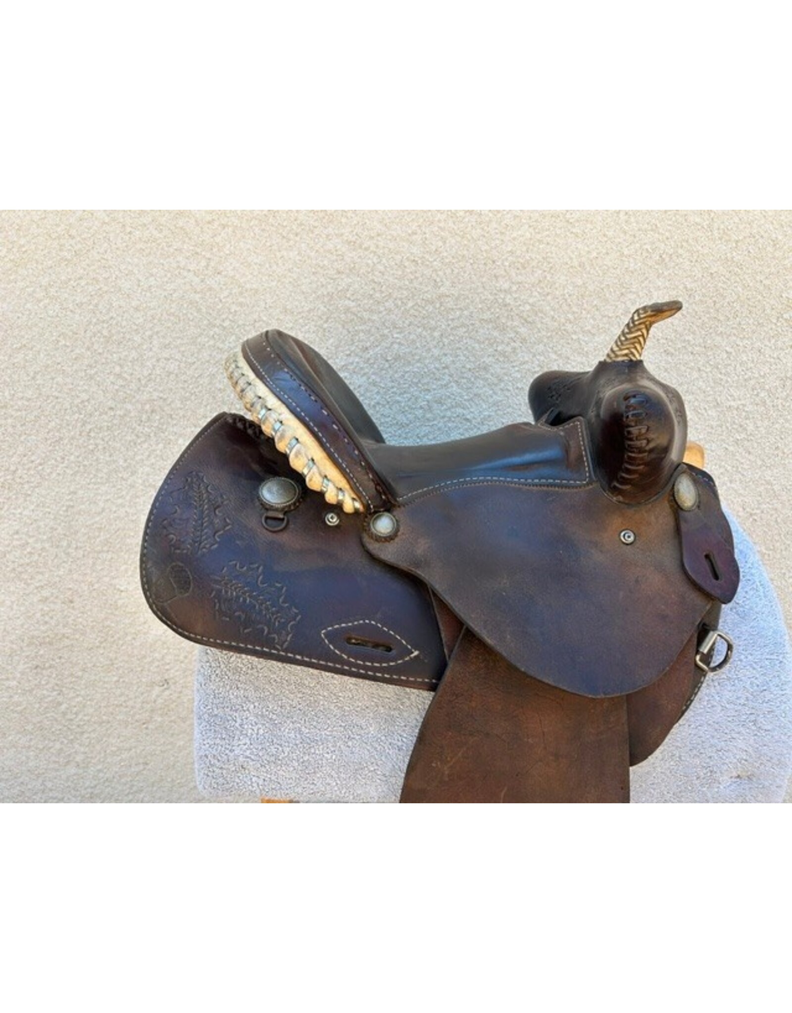 American Saddlery Bear Trap Barrel Saddle 14.5" Seat FQHB