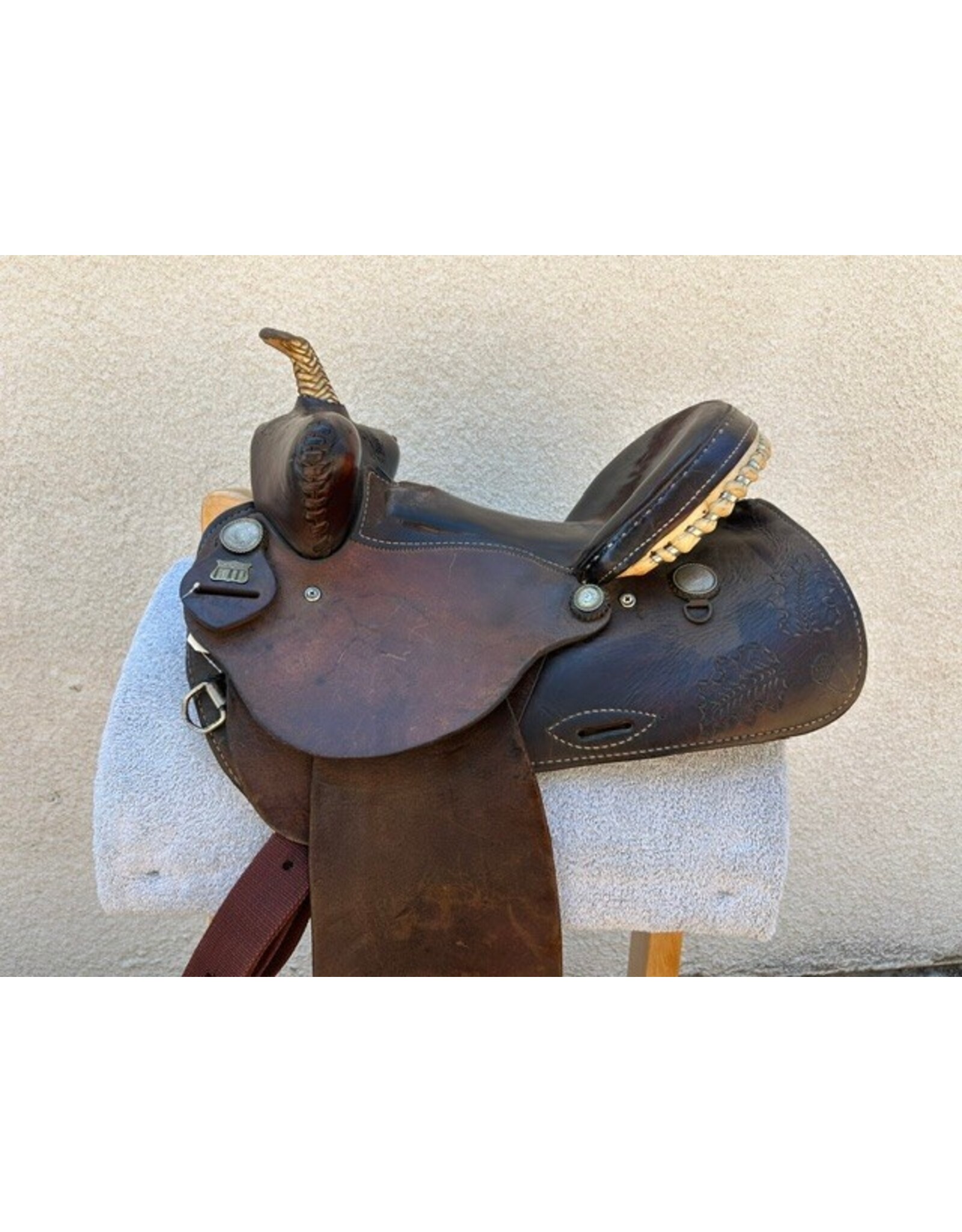 American Saddlery Bear Trap Barrel Saddle 14.5" Seat FQHB