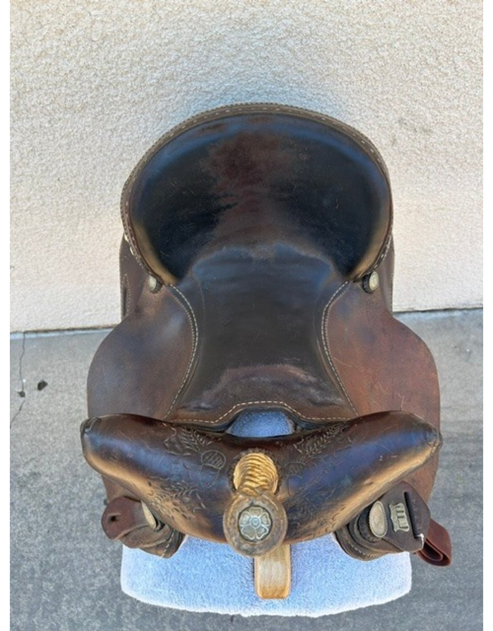 American Saddlery Bear Trap Barrel Saddle 14.5" Seat FQHB
