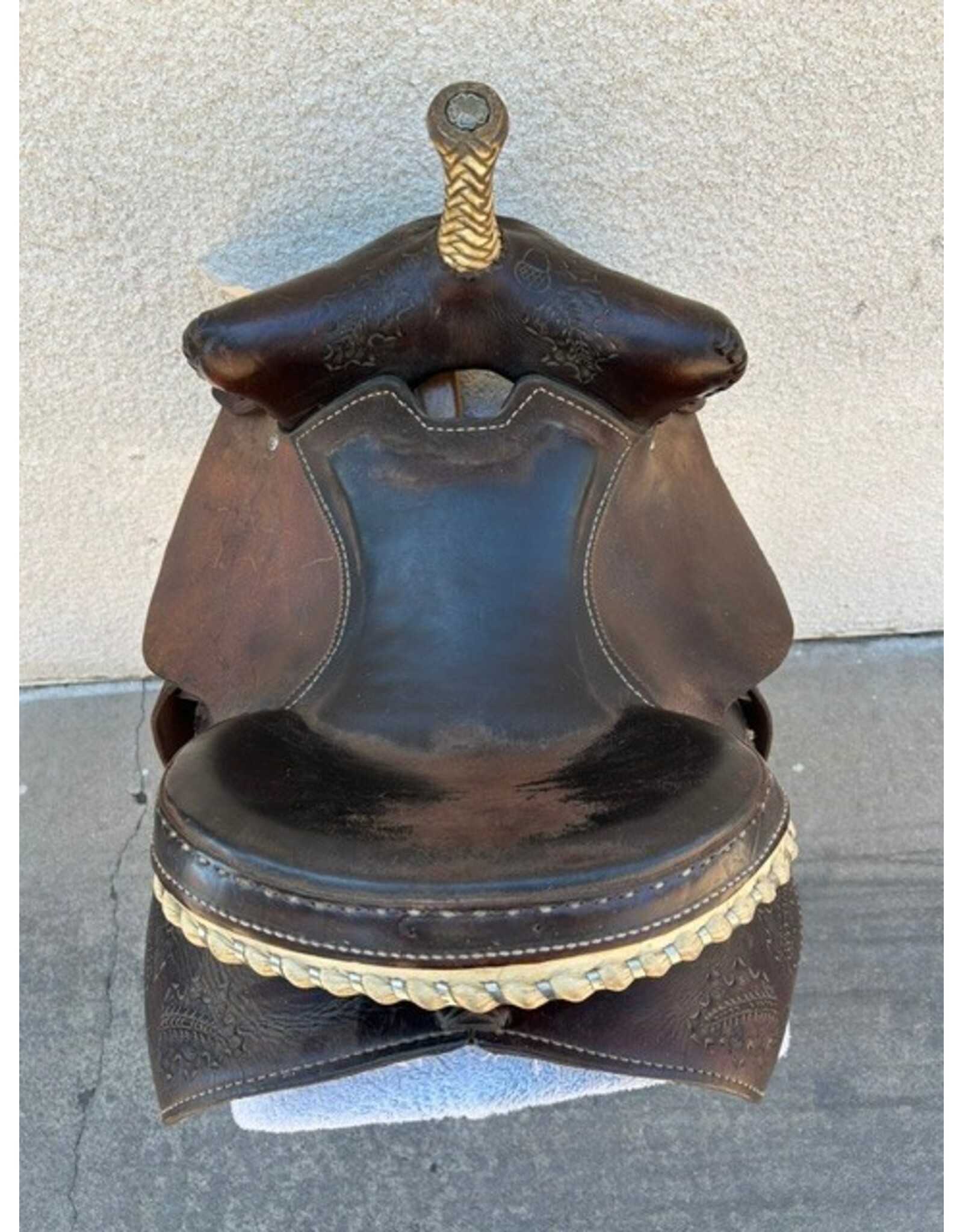 American Saddlery Bear Trap Barrel Saddle 14.5" Seat FQHB