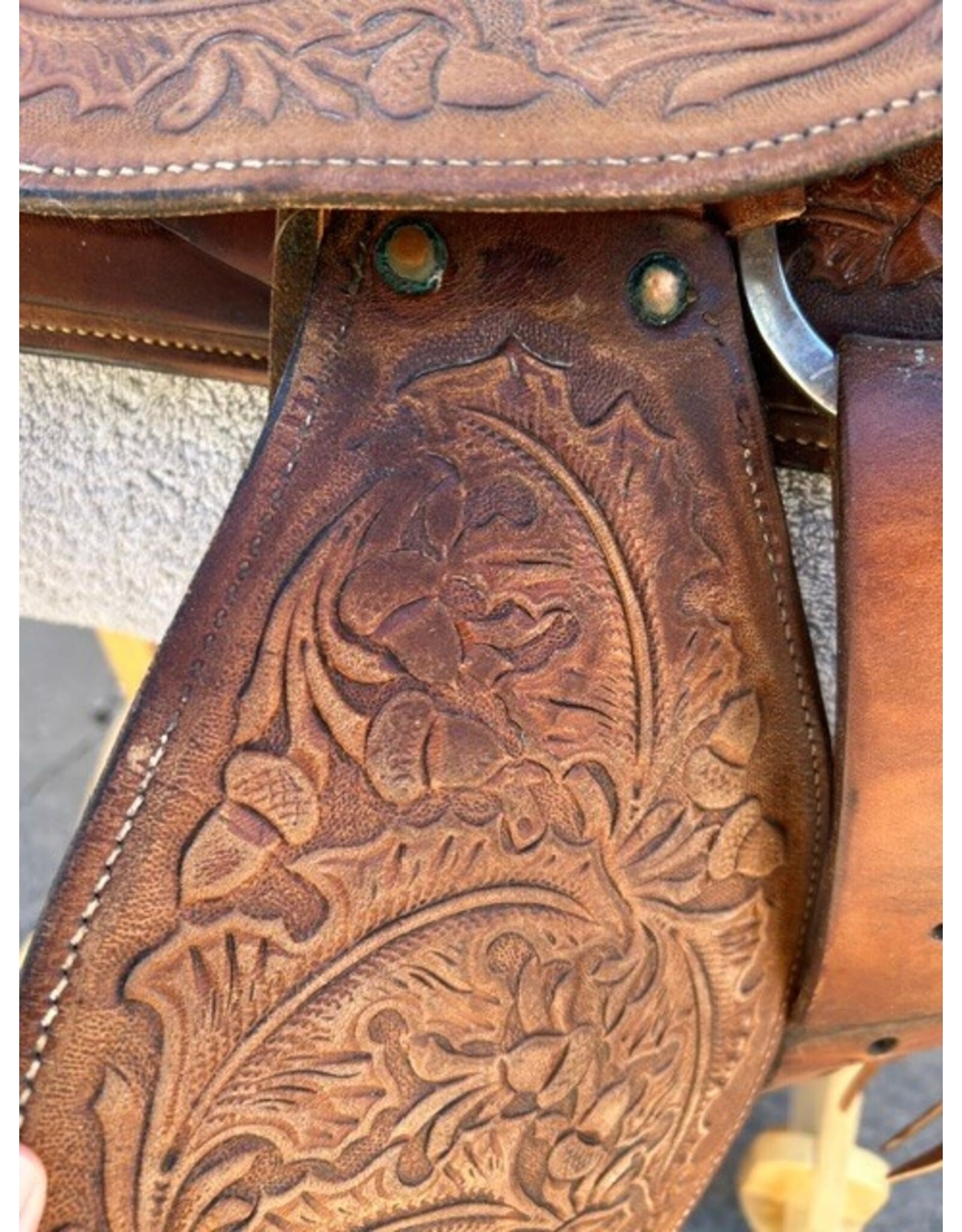 Tex Tan Equitation Seat Trail Saddle 16" Seat SQHB