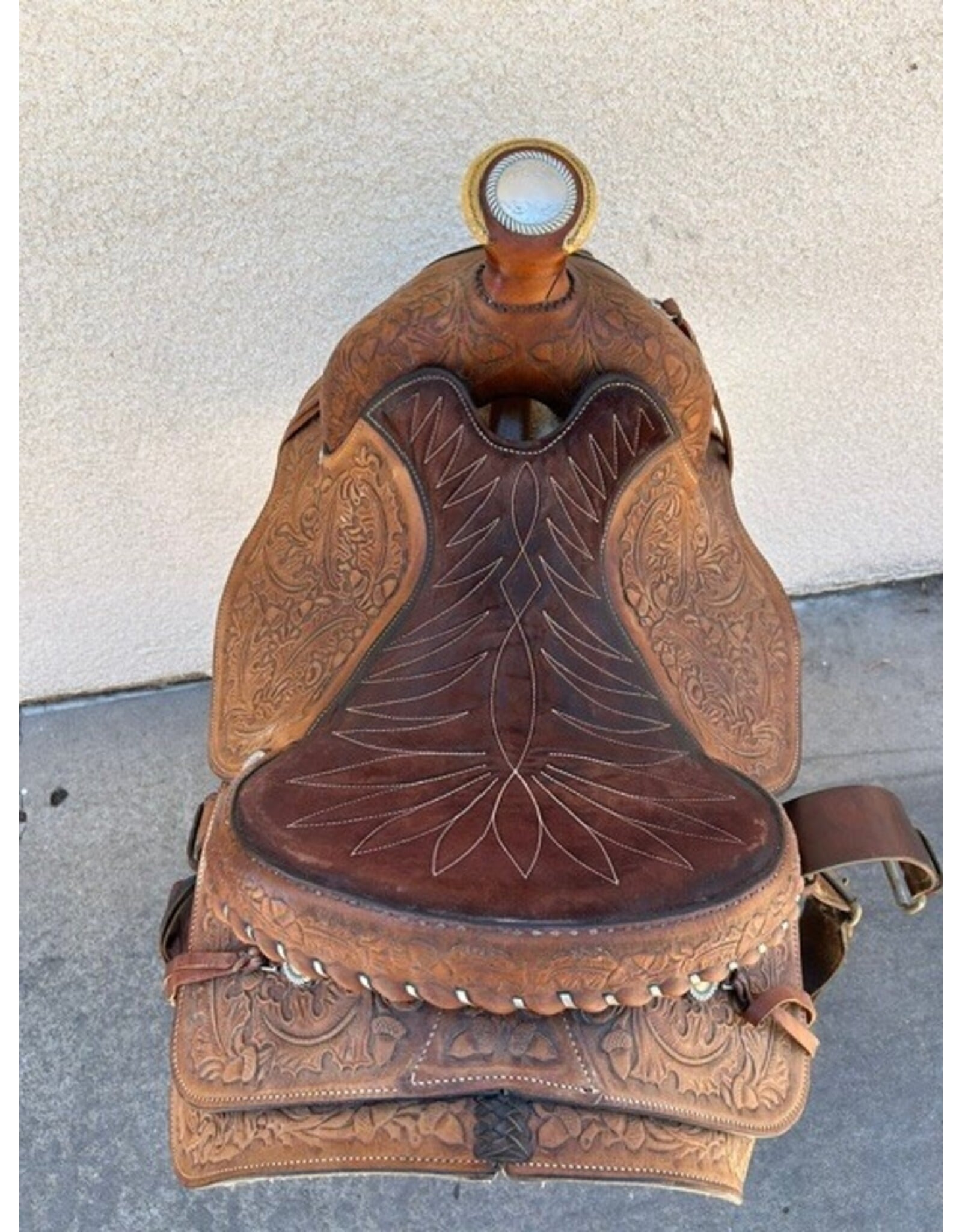 Tex Tan Equitation Seat Trail Saddle 16" Seat SQHB