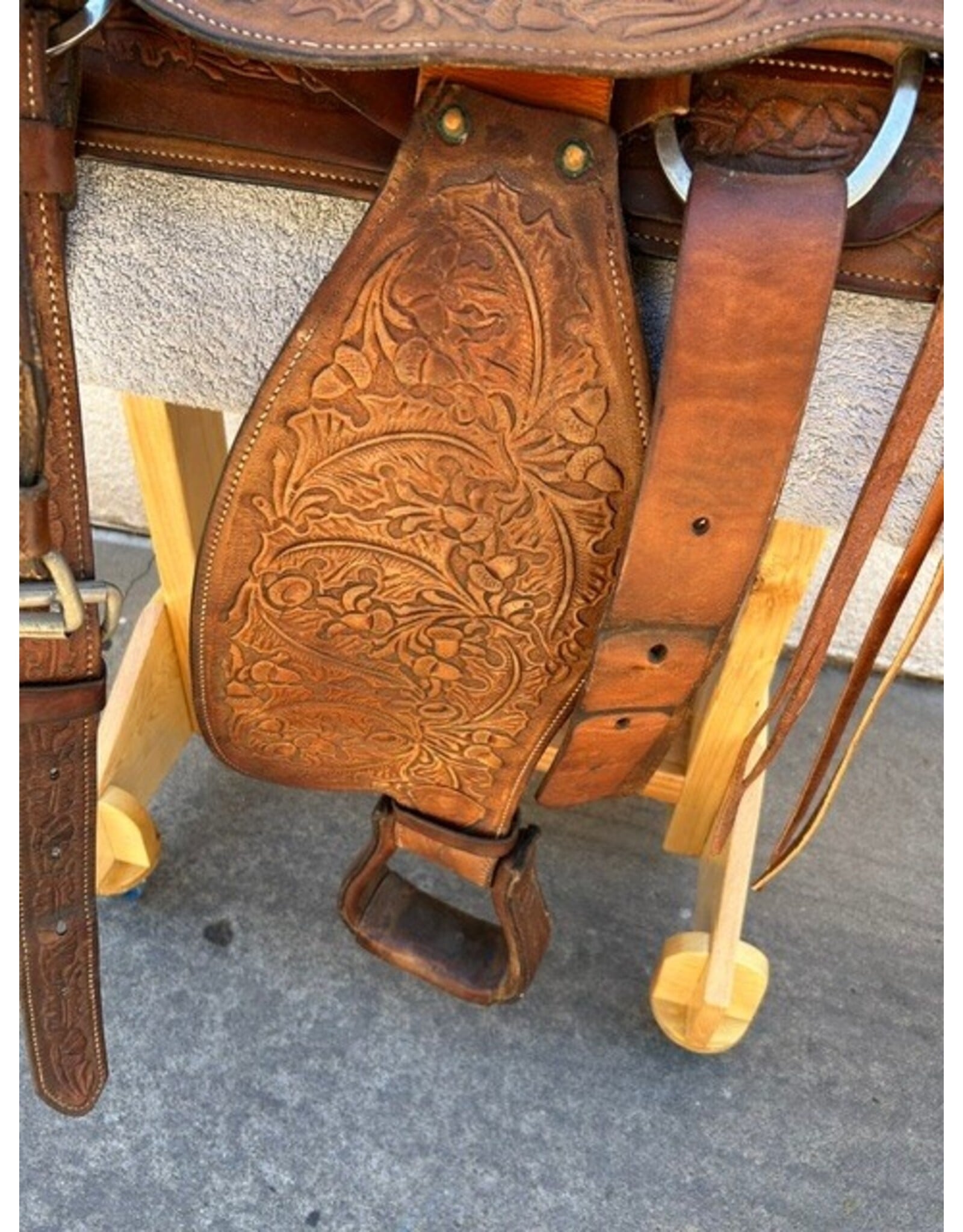Tex Tan Equitation Seat Trail Saddle 16" Seat SQHB