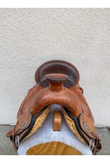 Circle Y Walnut Grove Trail Saddle 16" Seat, Flex 2 Tree w/ Wide Bars