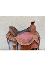 Circle Y Walnut Grove Trail Saddle 16" Seat, Flex 2 Tree w/ Wide Bars