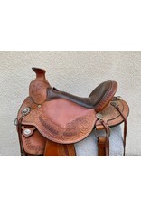 Circle Y Walnut Grove Trail Saddle 16" Seat, Flex 2 Tree w/ Wide Bars