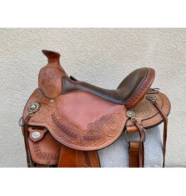 Circle Y Walnut Grove Trail Saddle 16" Seat, Flex 2 Tree w/ Wide Bars