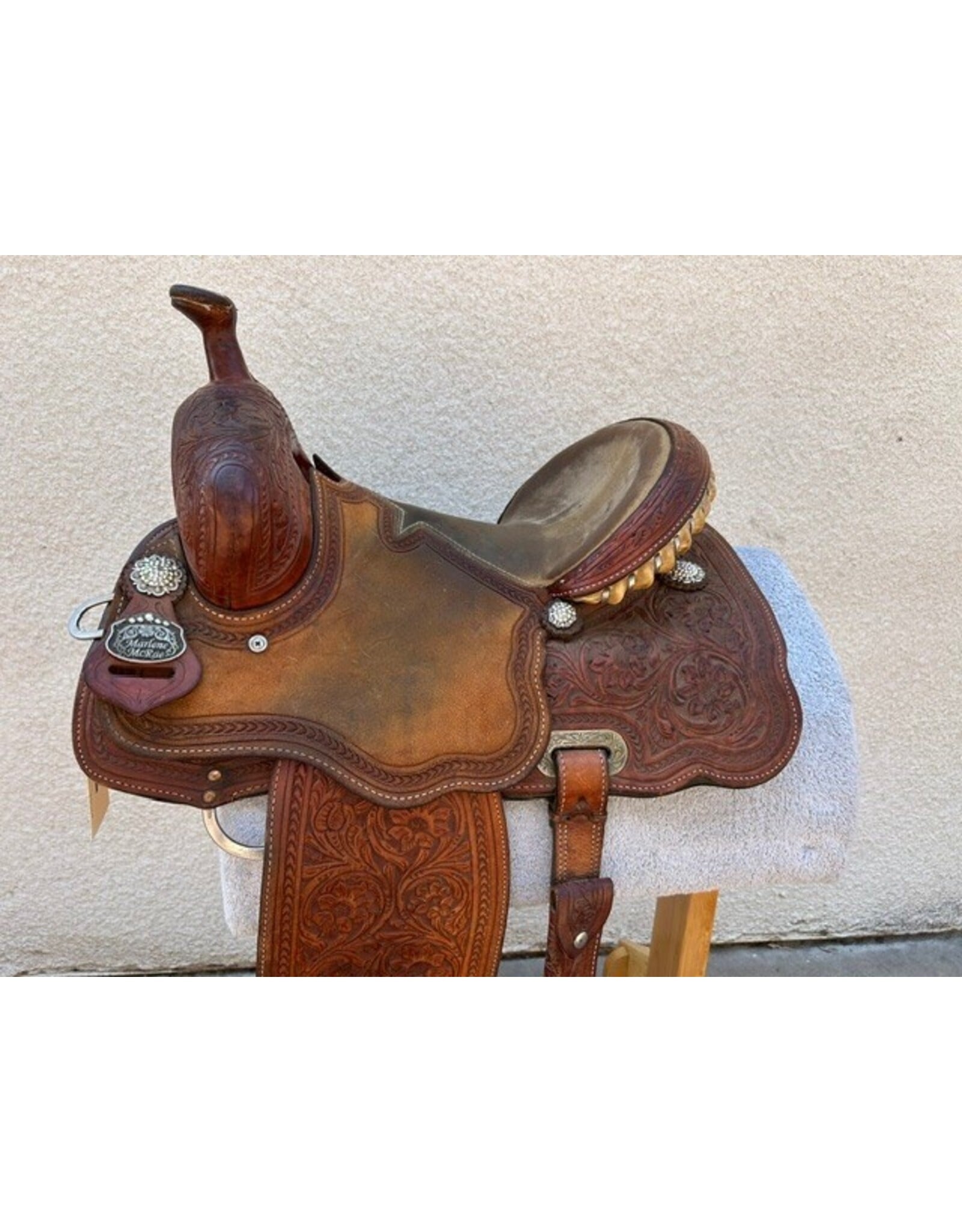 Marlene McRae Barrel by Cactus Saddlery 14" Seat, FQHB