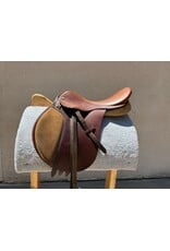 Collegiate Jump Saddle 16" Seat w/ Leathers and Irons