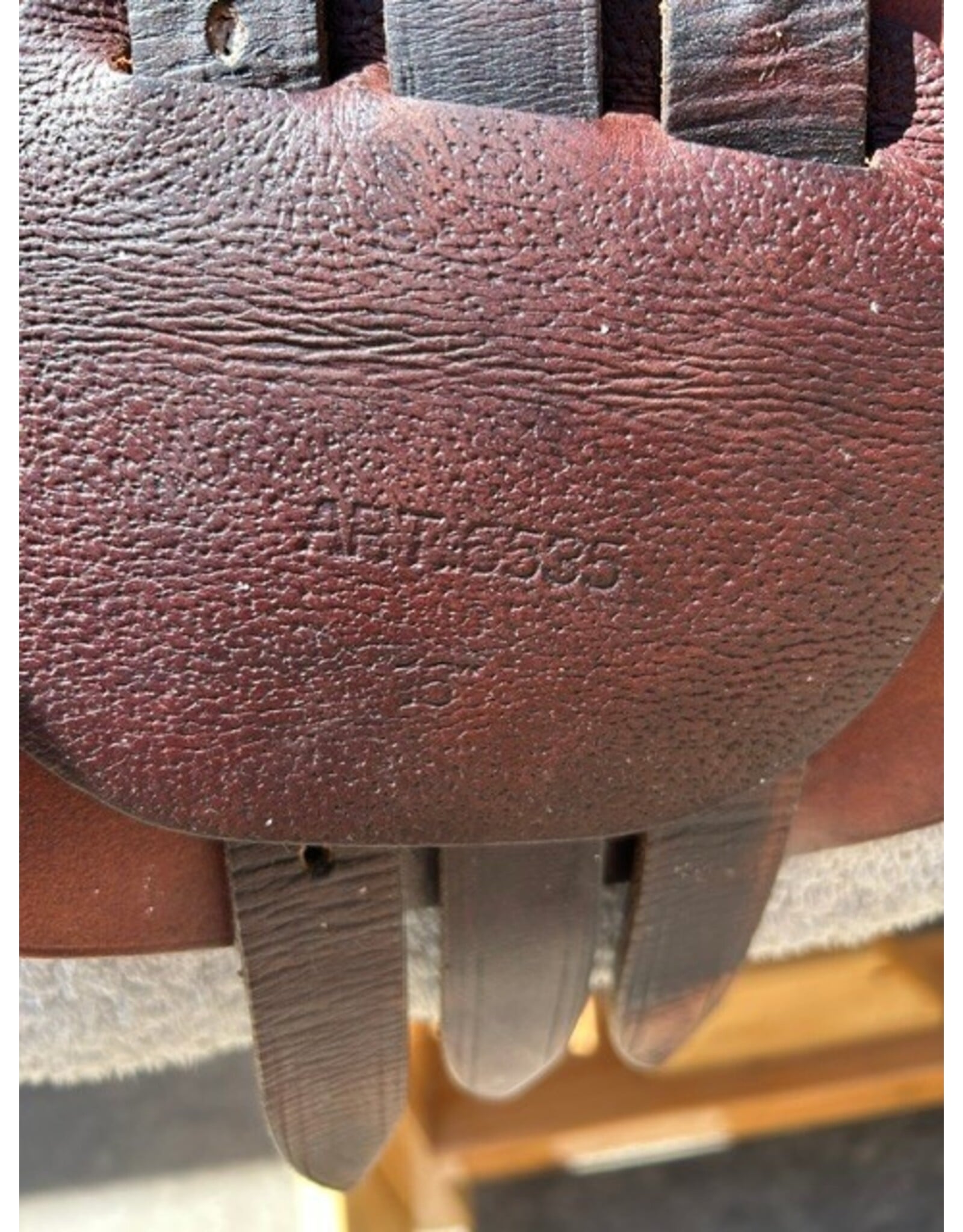Collegiate Jump Saddle 16" Seat w/ Leathers and Irons