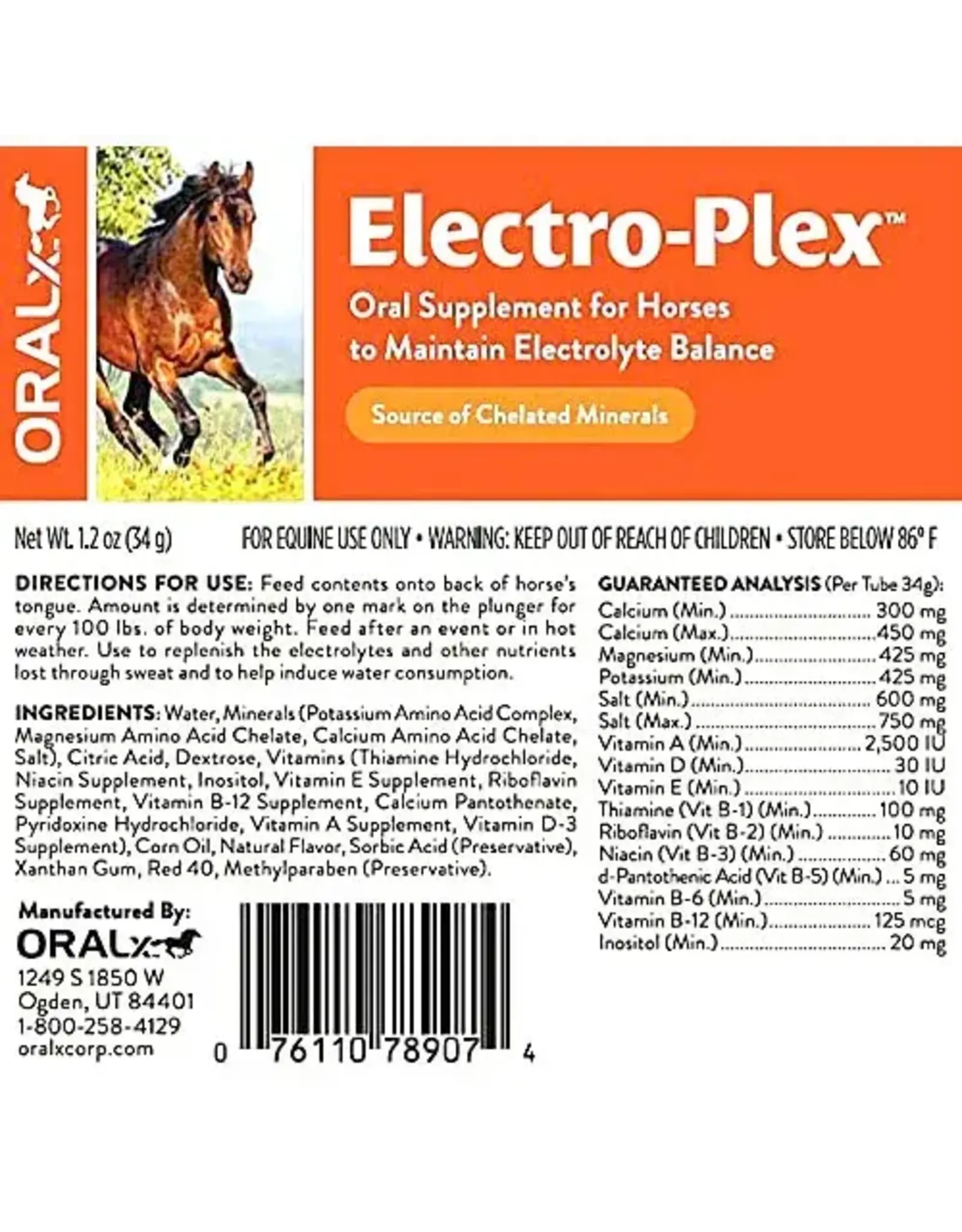 Oralx Electro-Plex Electrolyte Paste 34 gram